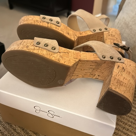 Jessica Simpson JP Morgani Cork Sandals - Picture 5 of 8